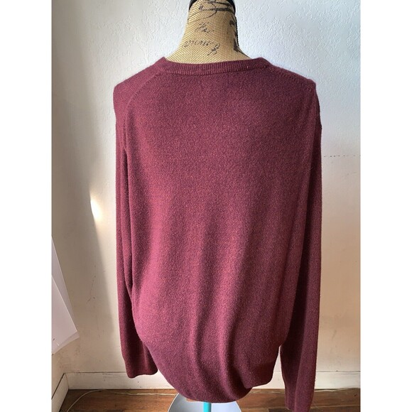 DOCKERS Mens Tight Knit Size Medium Maroon Pullover Sweater Size XXL EUC - Picture 3 of 14